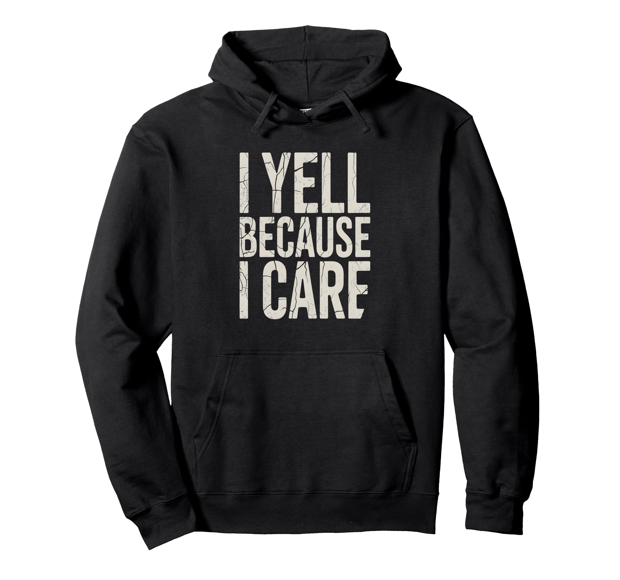 Funny Baseball Fan I Yell Because I Hoodie - Minimalist Print for Adults - T-Shirt, Sweatshirt, Hoodie
