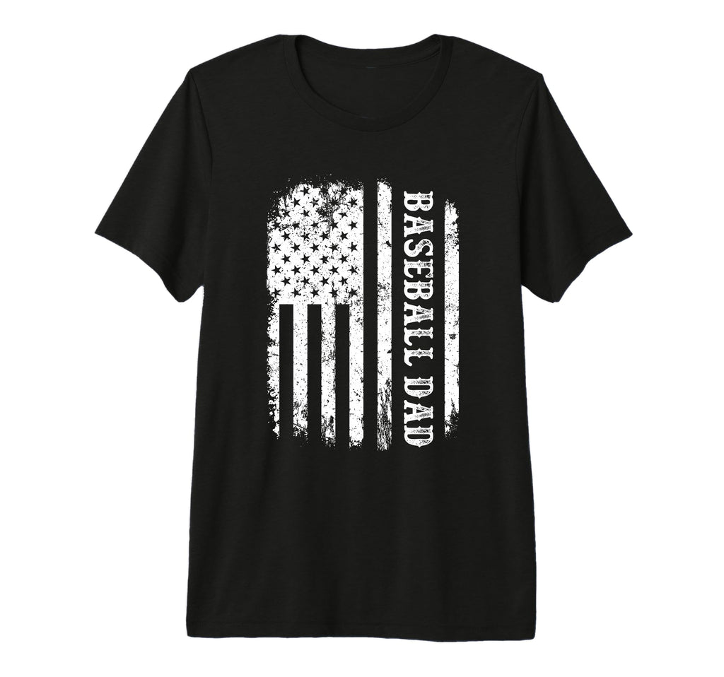 Mens American Flag Baseball Dad T-Shirt - Casual Everyday Wear Unisex - T-Shirt, Sweatshirt, Hoodie