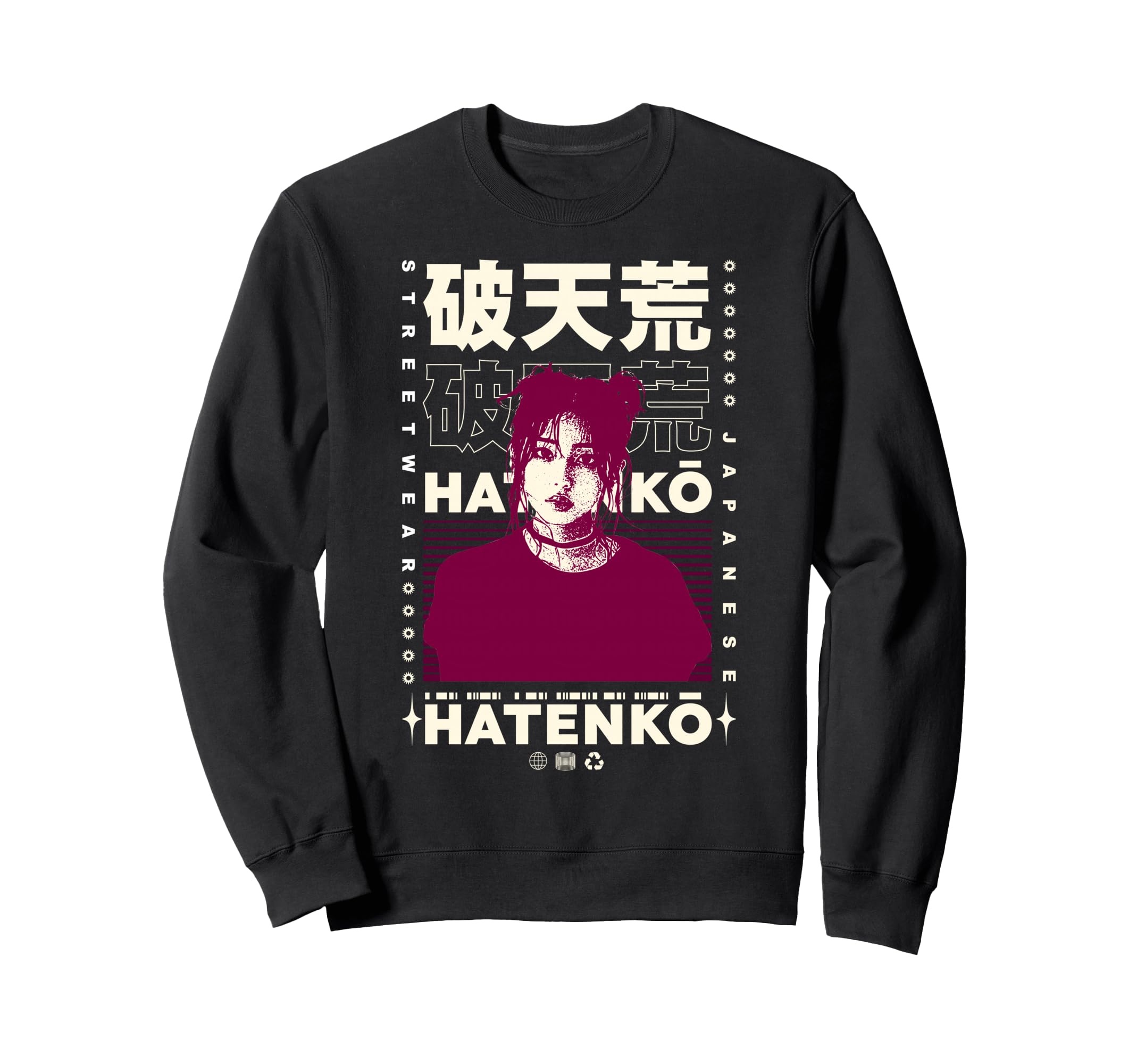 Y2K Japanese Bold Urban Graffiti Sweatshirt - Custom Art Print Unisex - T-Shirt, Sweatshirt, Hoodie