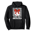 Baseball Sister Im Just Here Snacks Mom Hoodie - Aesthetic Graphic Unisex - T-Shirt, Sweatshirt, Hoodie