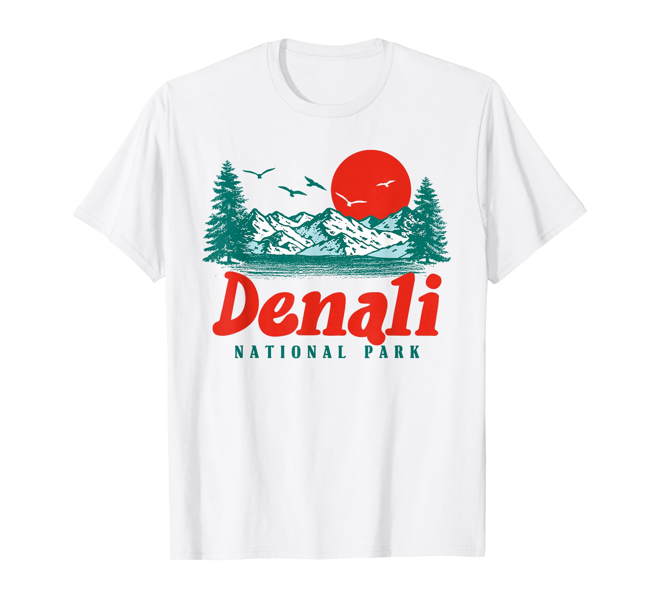 Denali National Park Mountain T-Shirt - Casual Everyday Wear for Adults - T-Shirt, Sweatshirt, Hoodie
