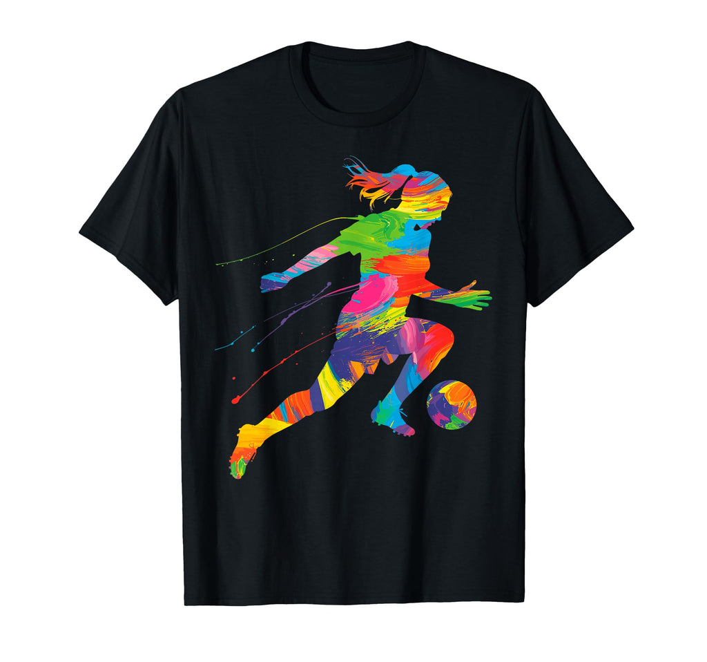 Colorful Funny Soccer Player Fan Dad T-Shirt - Streetwear Style Men Women - T-Shirt, Sweatshirt, Hoodie