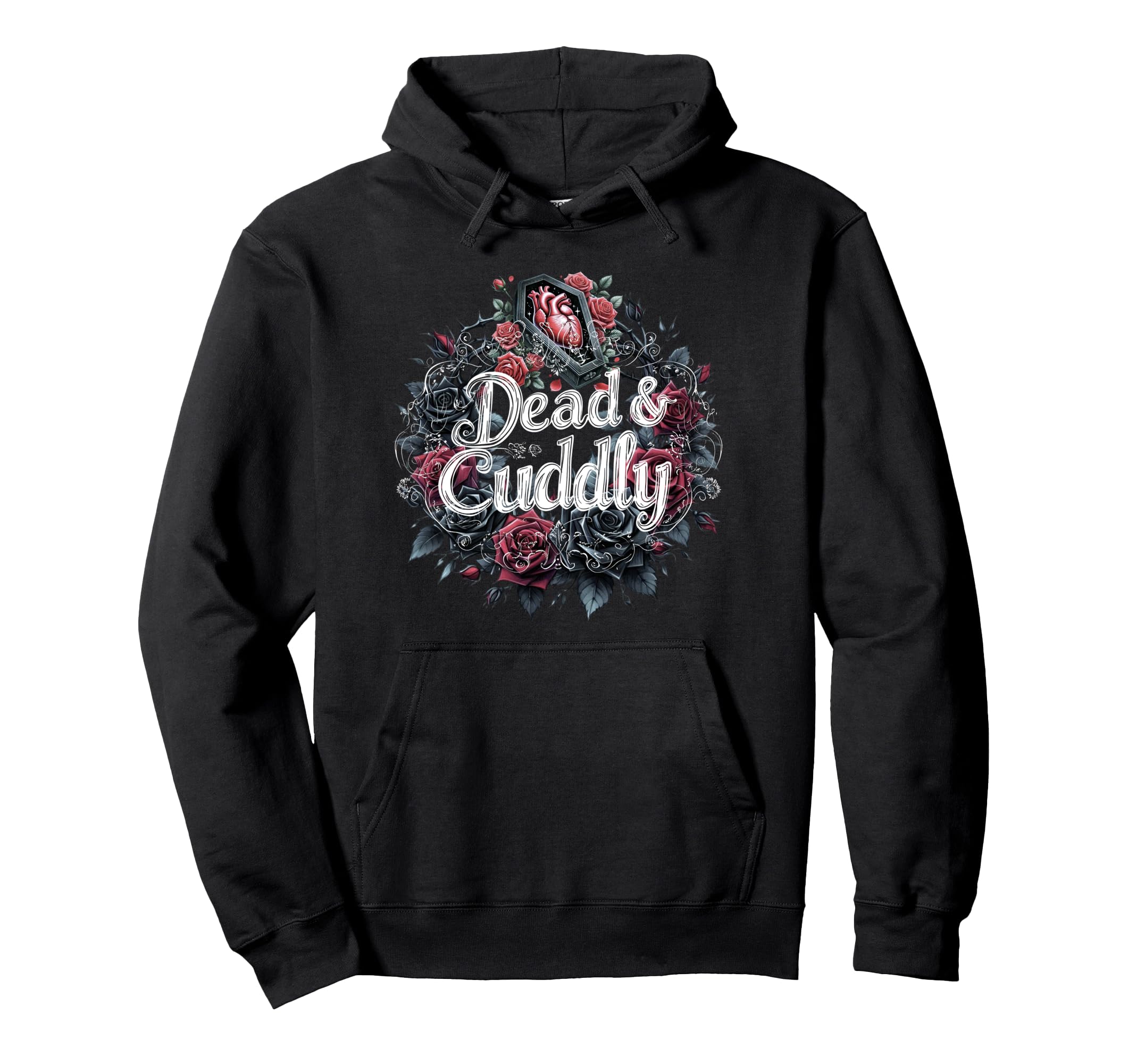 Dead And Cuddly Gothic Alt Grunge Hip Hoodie - Graphic Print for Adults - T-Shirt, Sweatshirt, Hoodie