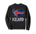 Iceland Map Flag Travel Souvenir Sweatshirt - Streetwear Style Men Women - T-Shirt, Sweatshirt, Hoodie
