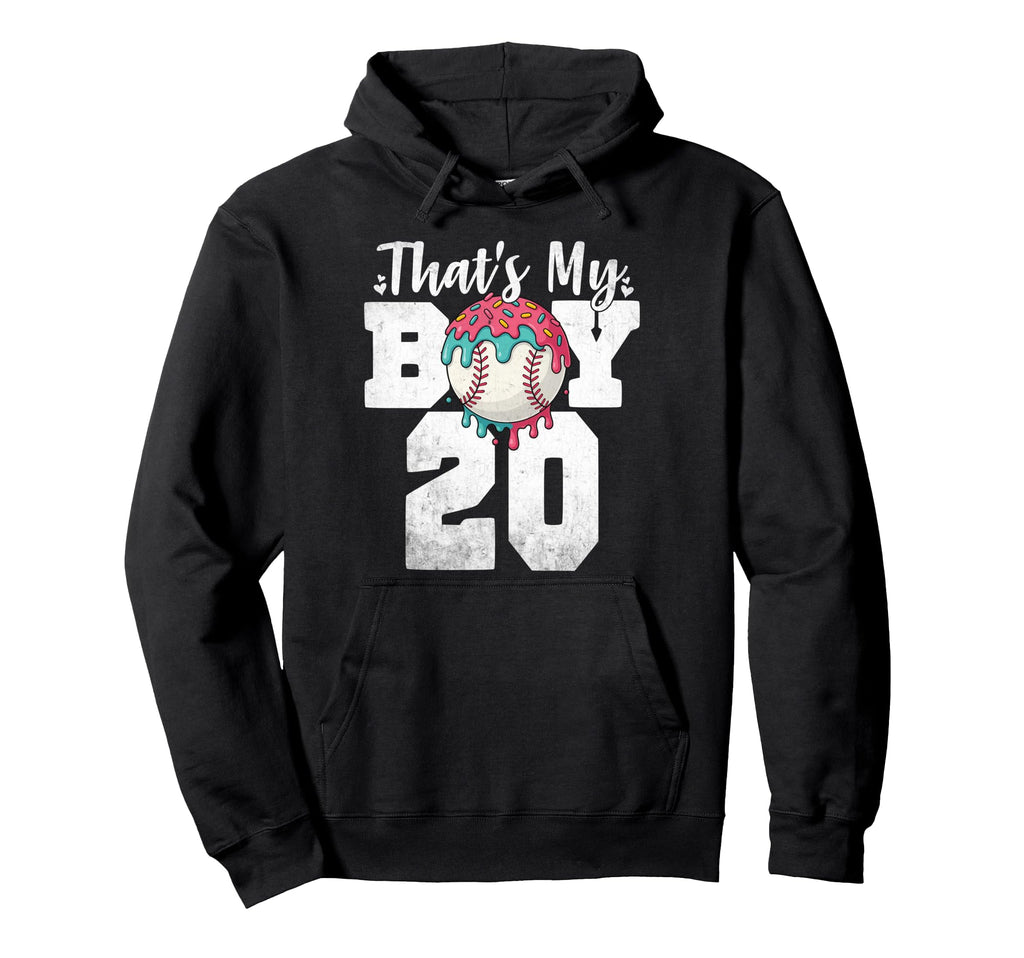 Thats My Baseball 20 Number Mom Dad 20 Hoodie - Fun Novelty Design Unisex - T-Shirt, Sweatshirt, Hoodie