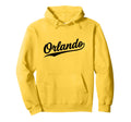Orlando Florida Script 1970S White Text Hoodie - Graphic Print Men Women - T-Shirt, Sweatshirt, Hoodie