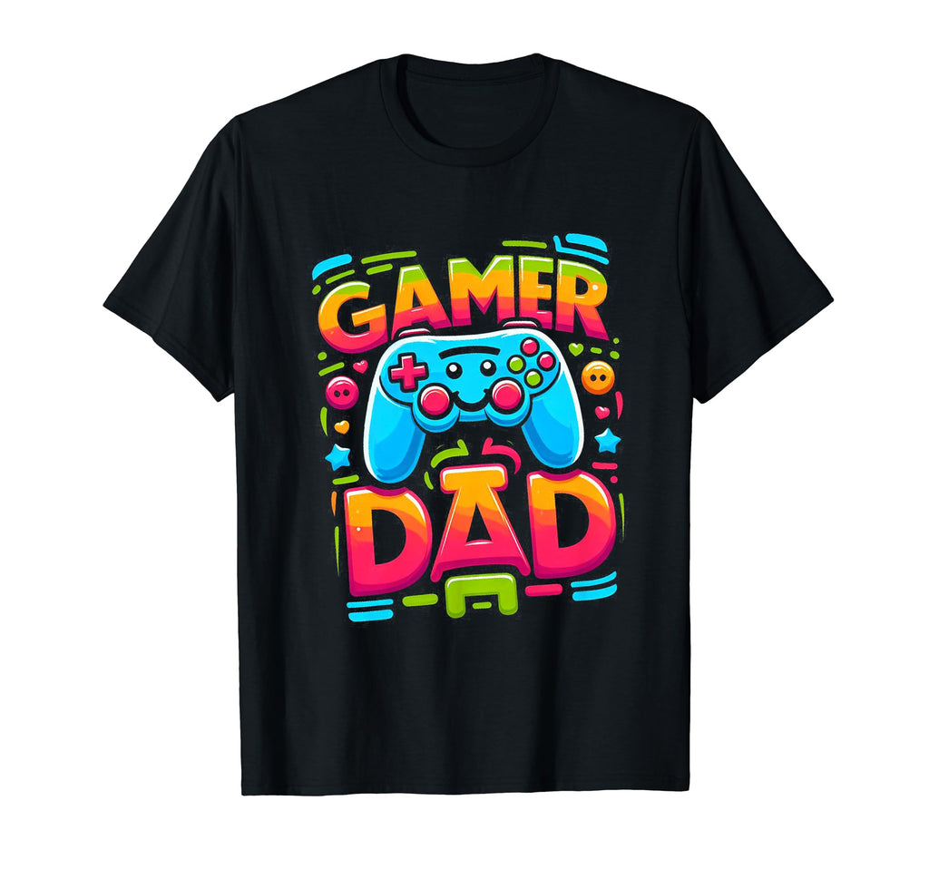 Gamer Dad Game Controller Gaming Video T-Shirt - Fun Novelty Design Unisex - T-Shirt, Sweatshirt, Hoodie