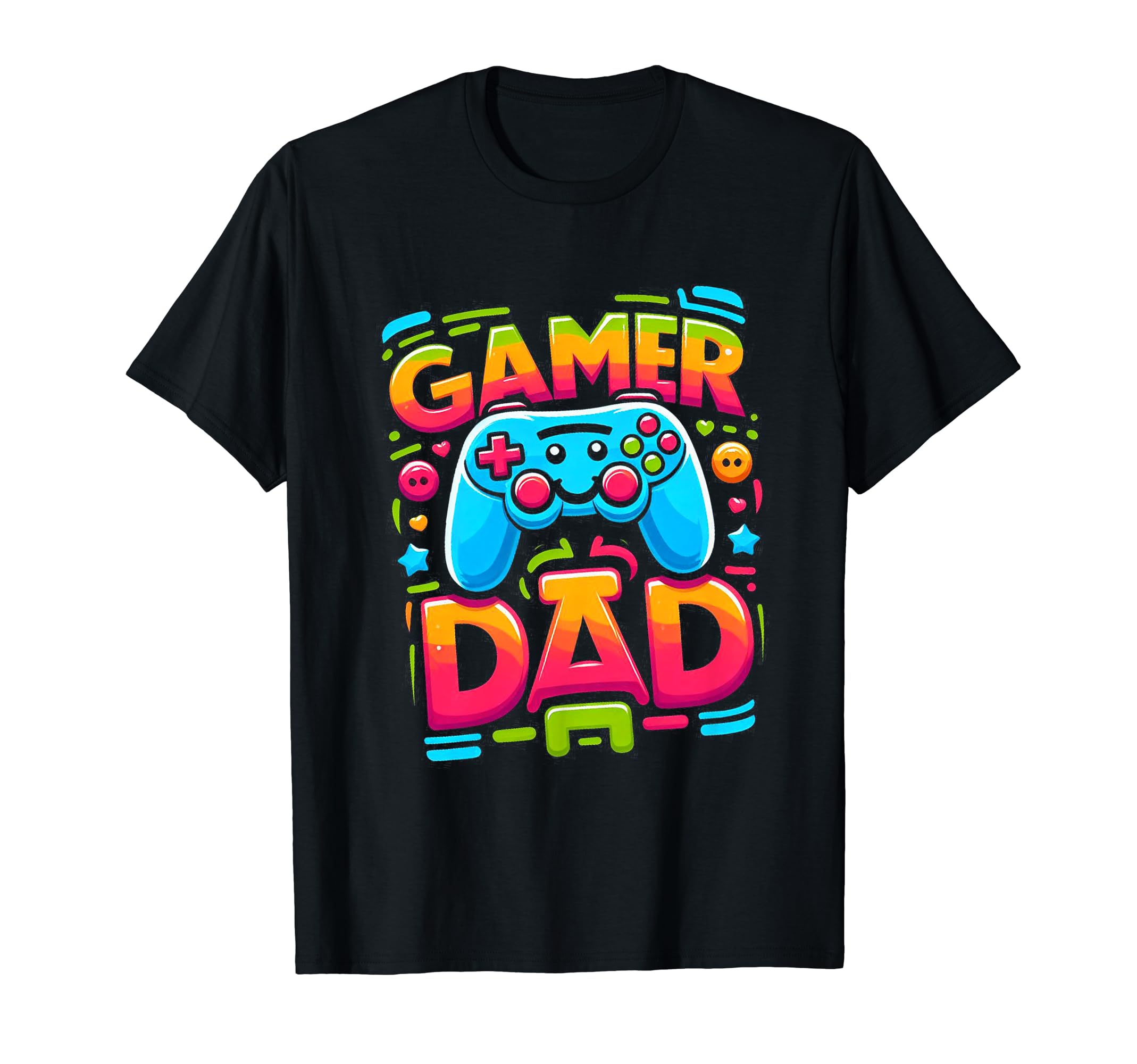 Gamer Dad Game Controller Gaming Video T-Shirt - Fun Novelty Design Unisex - T-Shirt, Sweatshirt, Hoodie