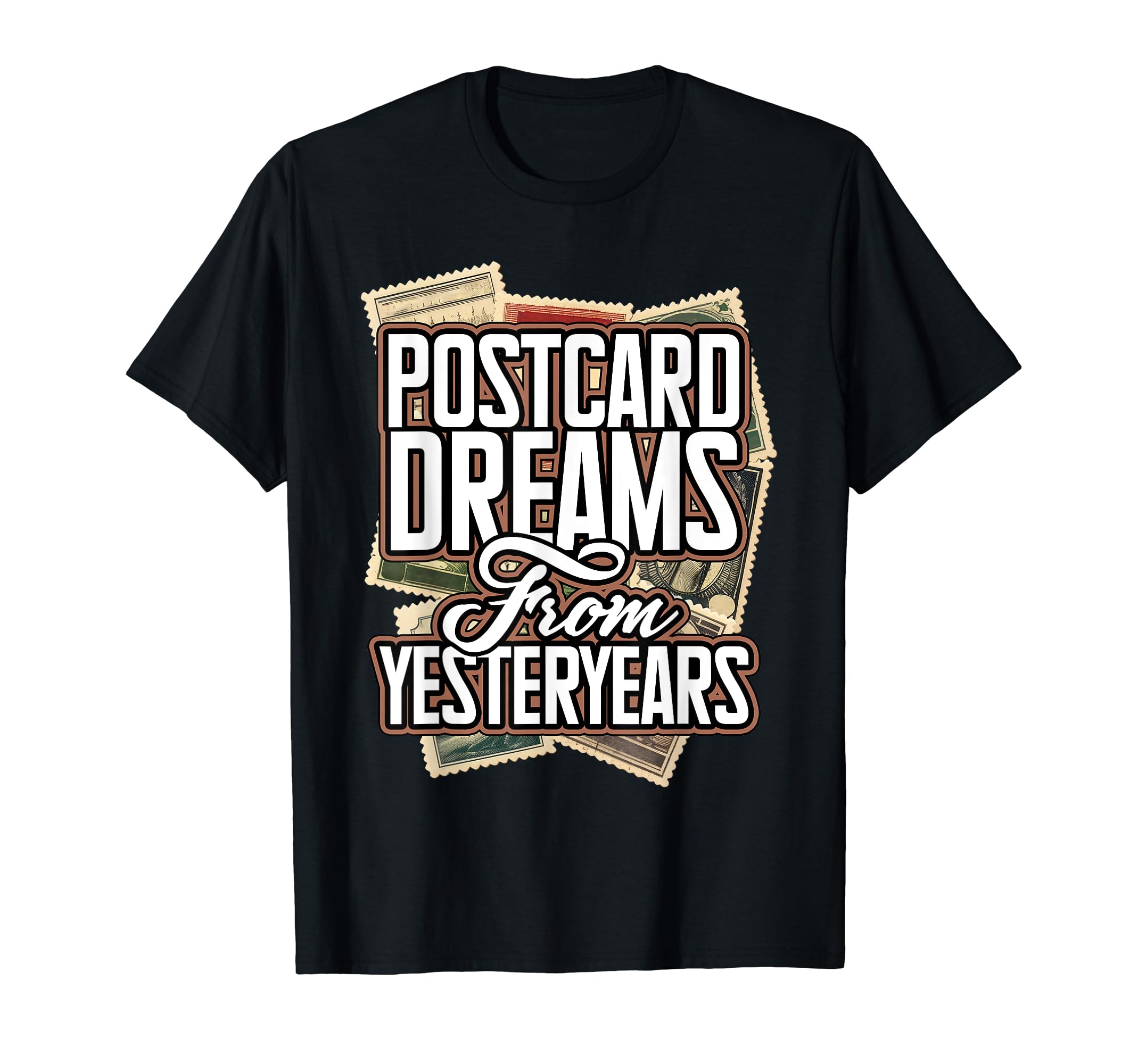 Postcard Collector Antique Postcards T-Shirt - Fun Novelty Design Unisex - T-Shirt, Sweatshirt, Hoodie