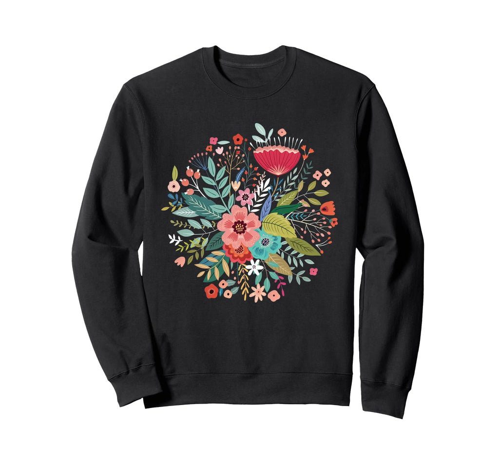 Aesthetic Boho Wildflower Sweatshirt - Novelty Apparel for Adults - T-Shirt, Sweatshirt, Hoodie