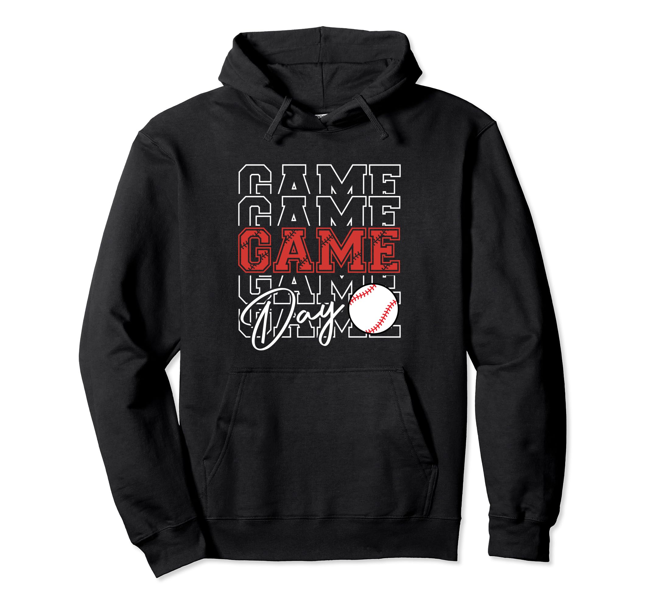 Game Day Vibes Baseball Mom Baseball Hoodie - Novelty Apparel Men Women - T-Shirt, Sweatshirt, Hoodie