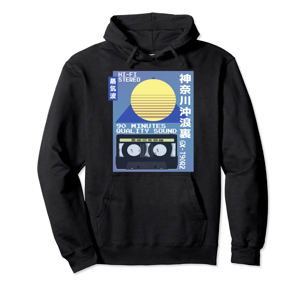 Cassette Ad Japanese 80S Vaporwave Aesthetic Hoodie - Unique Graphic Unisex - T-Shirt, Sweatshirt, Hoodie