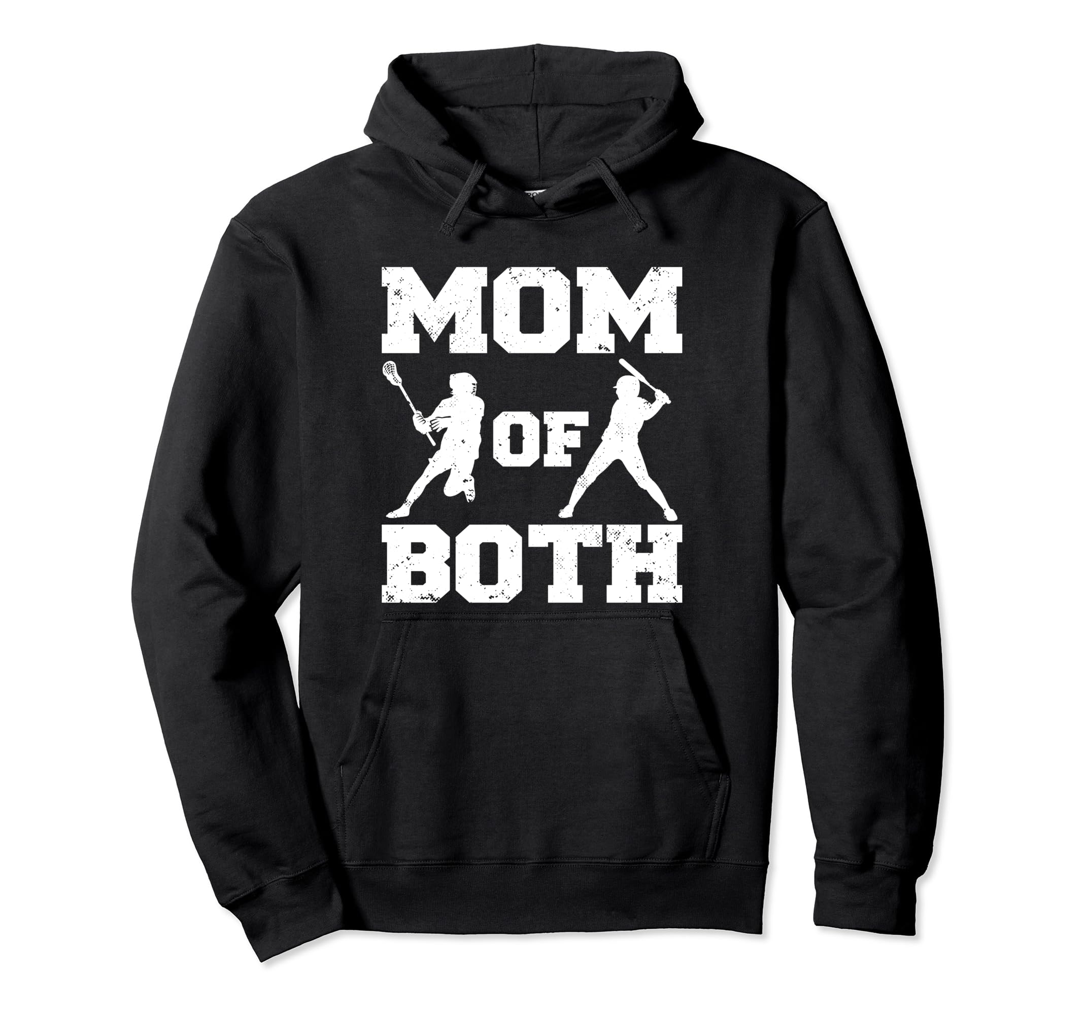 Mom Both Funny Lacrosse Baseball Mom Hoodie - Minimalist Print Unisex - T-Shirt, Sweatshirt, Hoodie