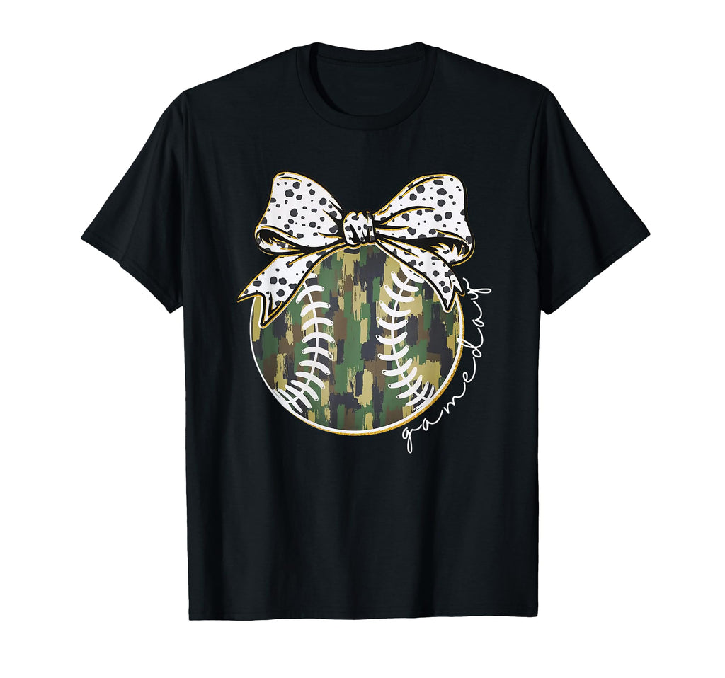 Camouflage Baseball Coquette Game T-Shirt - Aesthetic Graphic for Adults - T-Shirt, Sweatshirt, Hoodie
