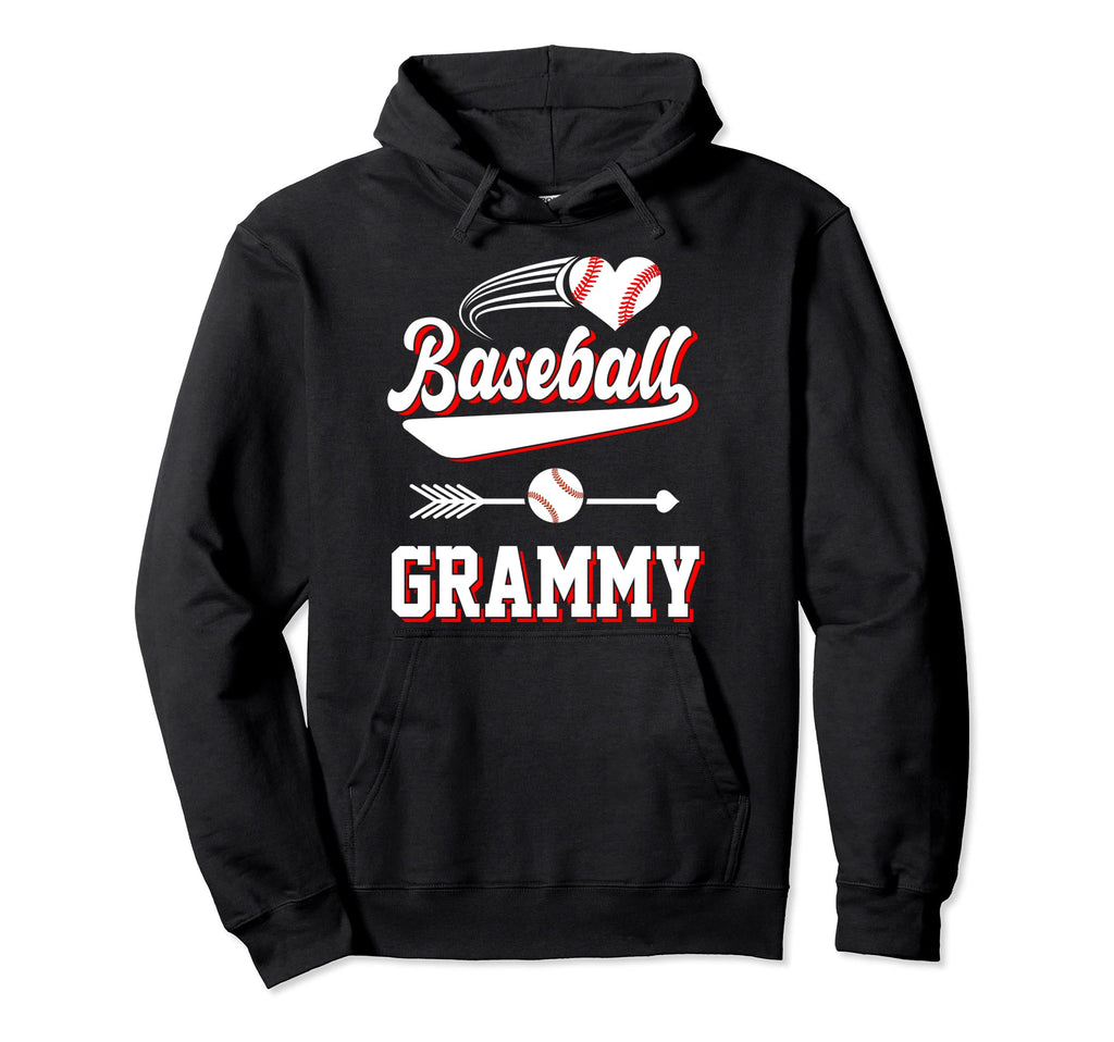 Baseball Grammy Baseball Player Arrow Hoodie - Graphic Print Men Women - T-Shirt, Sweatshirt, Hoodie