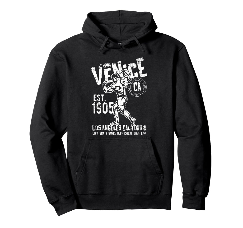 Venice Est 1905 California Distressed Hoodie - Unique Graphic Men Women - T-Shirt, Sweatshirt, Hoodie
