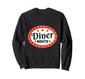 Diner Nights Enthusiast Americana Sweatshirt - Aesthetic Graphic Men Women - T-Shirt, Sweatshirt, Hoodie