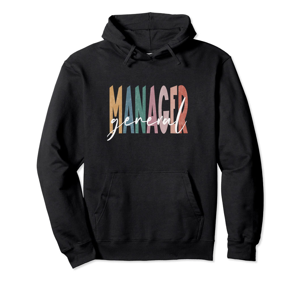 Gm General Manager Distressed Hoodie - Casual Everyday Wear Men Women - T-Shirt, Sweatshirt, Hoodie