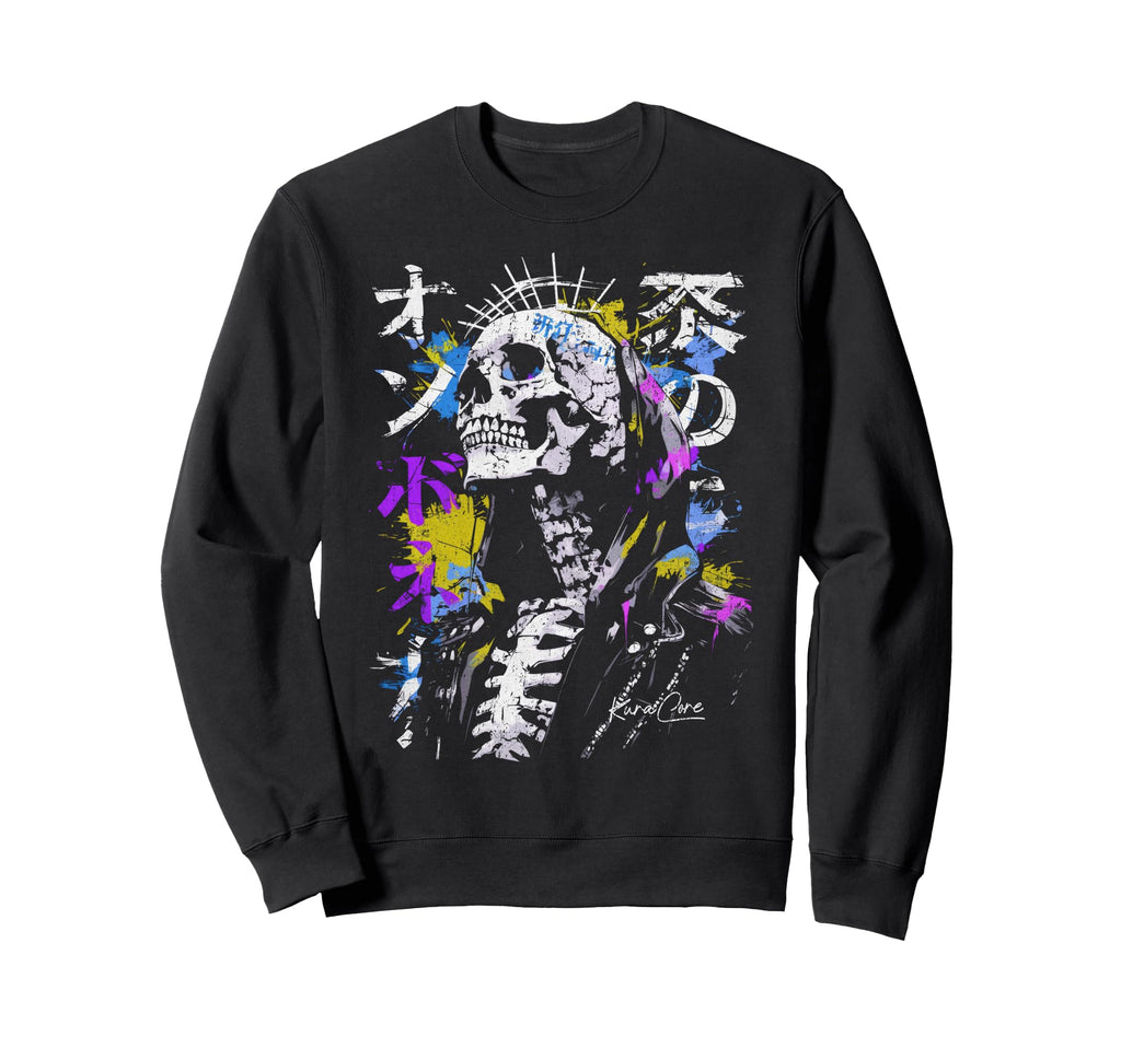 Japanese Streetwear Cyberpunk Sweatshirt - Fun Novelty Design Men Women - T-Shirt, Sweatshirt, Hoodie