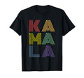 Kamala Rainbow Stacked Text T-Shirt - Streetwear Style Unisex - T-Shirt, Sweatshirt, Hoodie