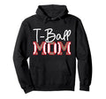 T Ball Mom Leopard Baseball T Ball Hoodie - Aesthetic Graphic for Adults - T-Shirt, Sweatshirt, Hoodie