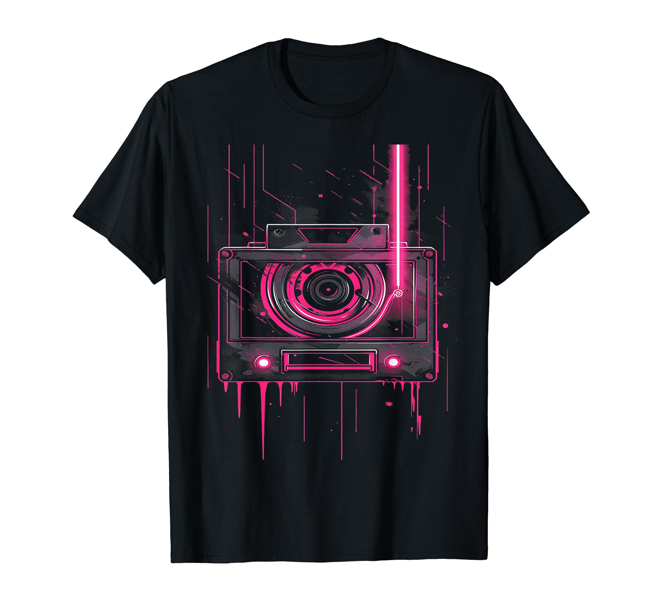 Neon Cassette Tape Gift T-Shirt - Streetwear Style Men Women - T-Shirt, Sweatshirt, Hoodie