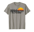 Whitefish Montana Mountain Sunset Winter T-Shirt - Trendy Graphic Unisex - T-Shirt, Sweatshirt, Hoodie