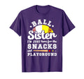 Ball Sister Funny Softball Baseball T-Shirt - Custom Art Print Unisex - T-Shirt, Sweatshirt, Hoodie