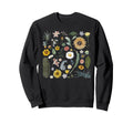 Colorful Floral Pattern Flower Sweatshirt - Trendy Graphic Men Women - T-Shirt, Sweatshirt, Hoodie