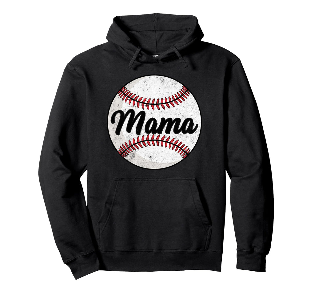 Baseball Mama Baseball Lover Hoodie - Fun Novelty Design for Adults - T-Shirt, Sweatshirt, Hoodie