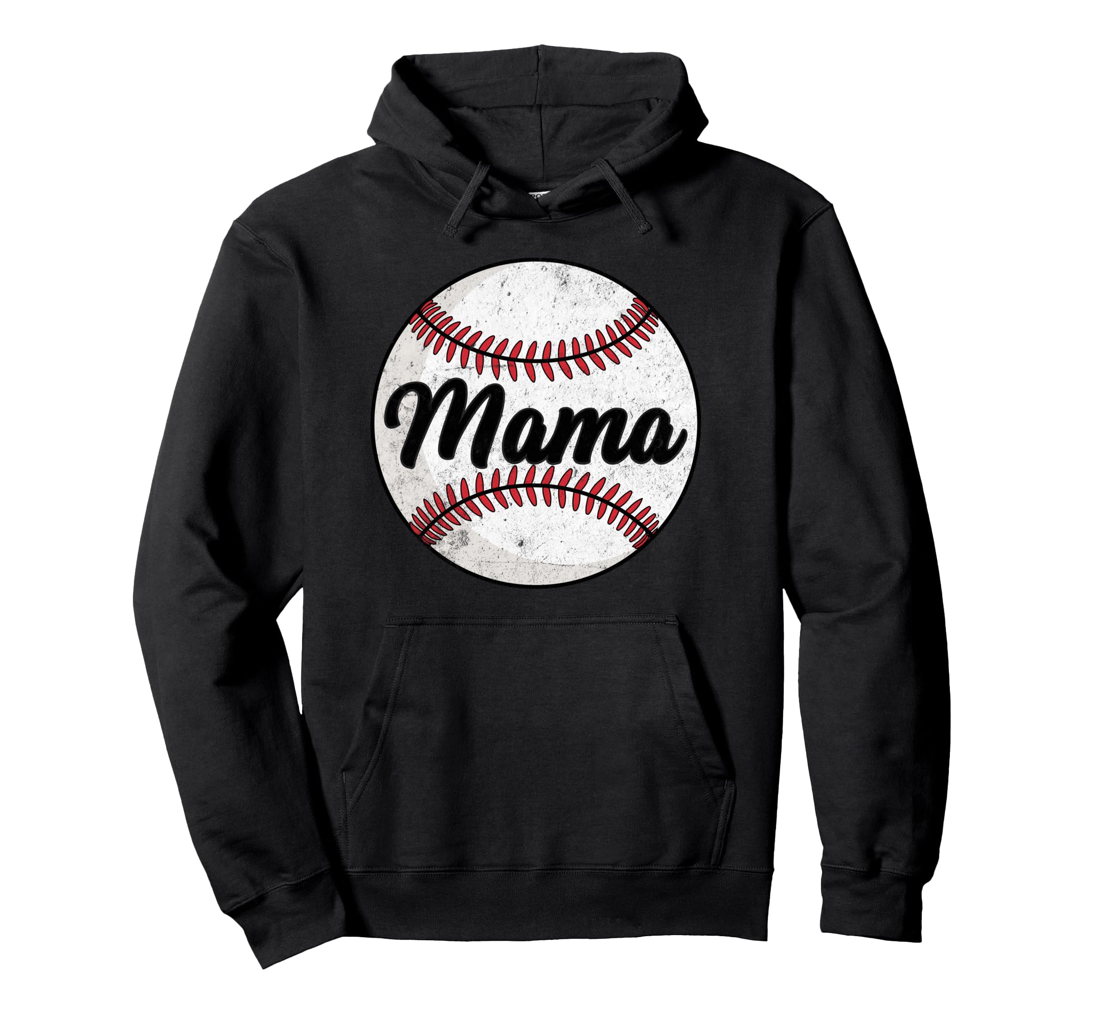 Baseball Mama Baseball Lover Hoodie - Fun Novelty Design for Adults - T-Shirt, Sweatshirt, Hoodie
