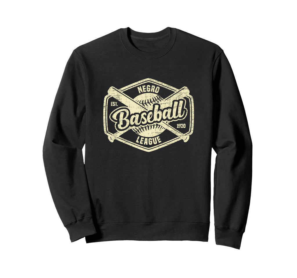 Negro League Baseball Black Sweatshirt - Minimalist Print Men Women - T-Shirt, Sweatshirt, Hoodie