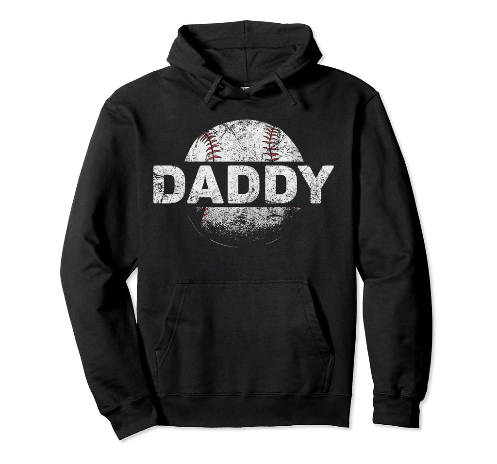 Baseball Daddy Dad Baseball Ball Hoodie - Trendy Graphic Men Women - T-Shirt, Sweatshirt, Hoodie