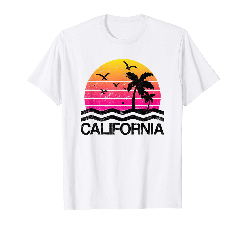 California Sunset Palm Tree T-Shirt - Novelty Apparel Unisex - T-Shirt, Sweatshirt, Hoodie