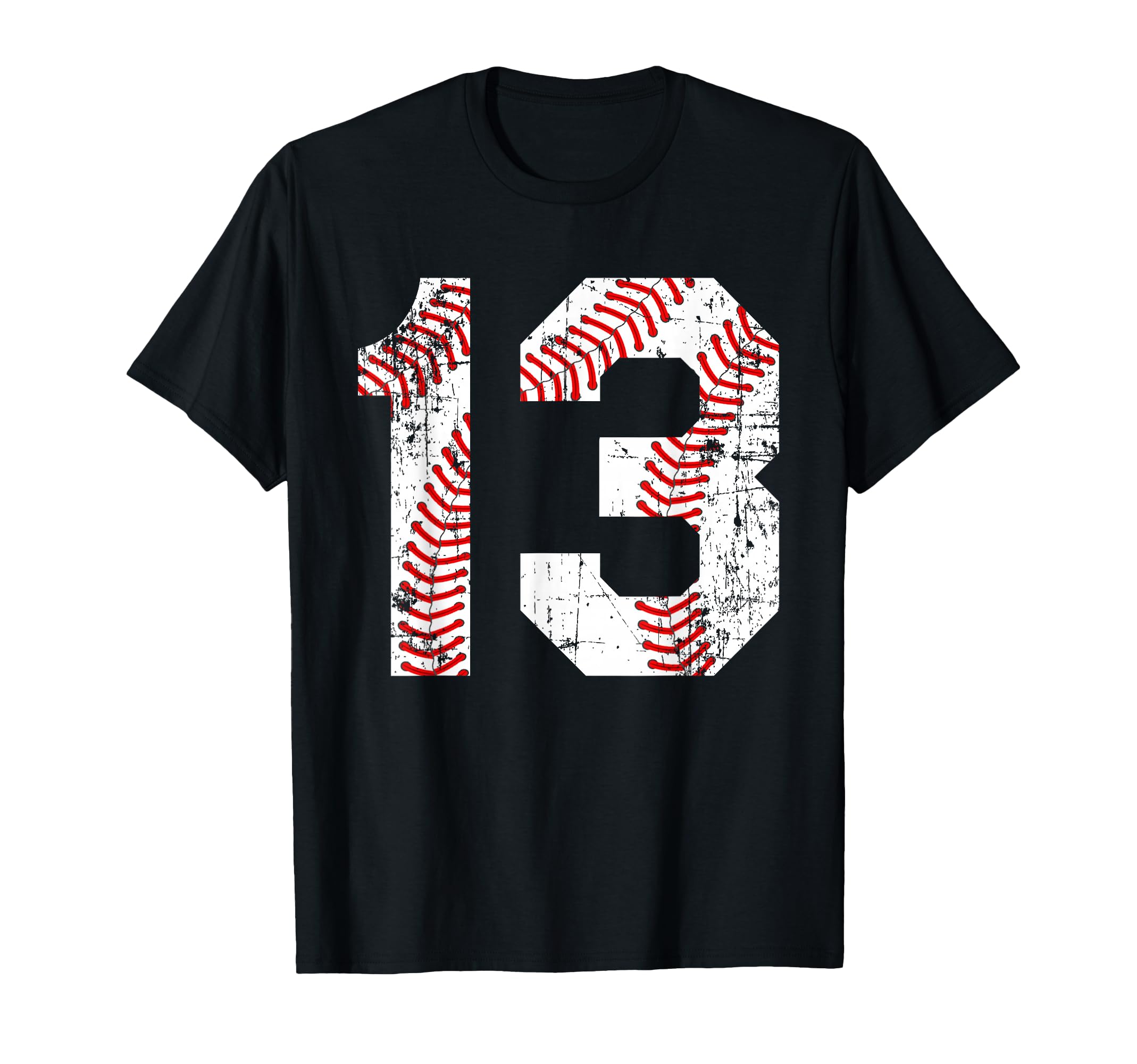 Baseball 13 Jersey Number T-Shirt - Fun Novelty Design for Adults - T-Shirt, Sweatshirt, Hoodie