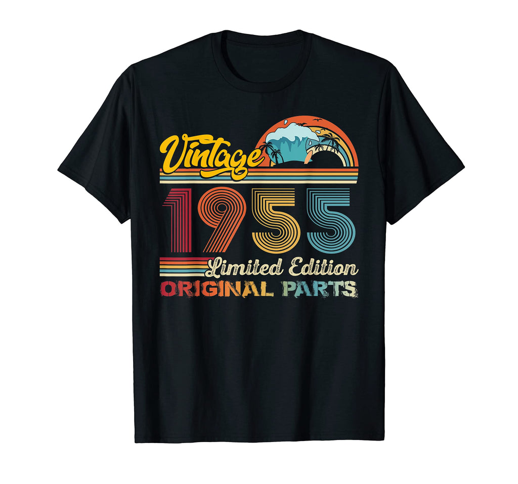 1955 Birthday Celebration Beach Sunset T-Shirt - Streetwear Style Men Women - T-Shirt, Sweatshirt, Hoodie