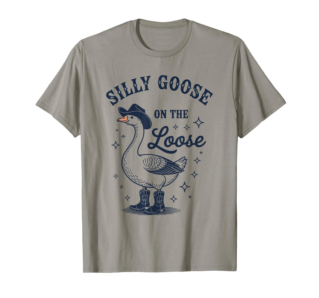 Goose Loose Funny Cowboy Cowgirl T-Shirt - Minimalist Print for Adults - T-Shirt, Sweatshirt, Hoodie