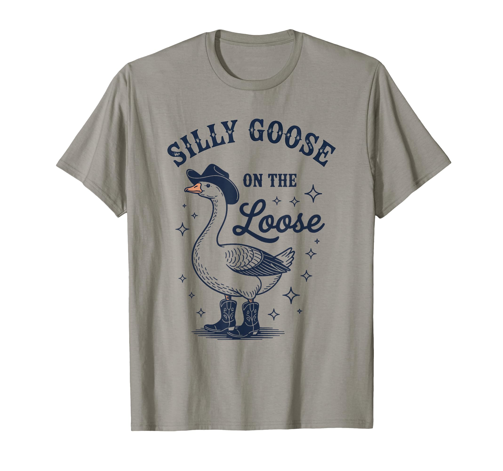 Goose Loose Funny Cowboy Cowgirl T-Shirt - Minimalist Print for Adults - T-Shirt, Sweatshirt, Hoodie