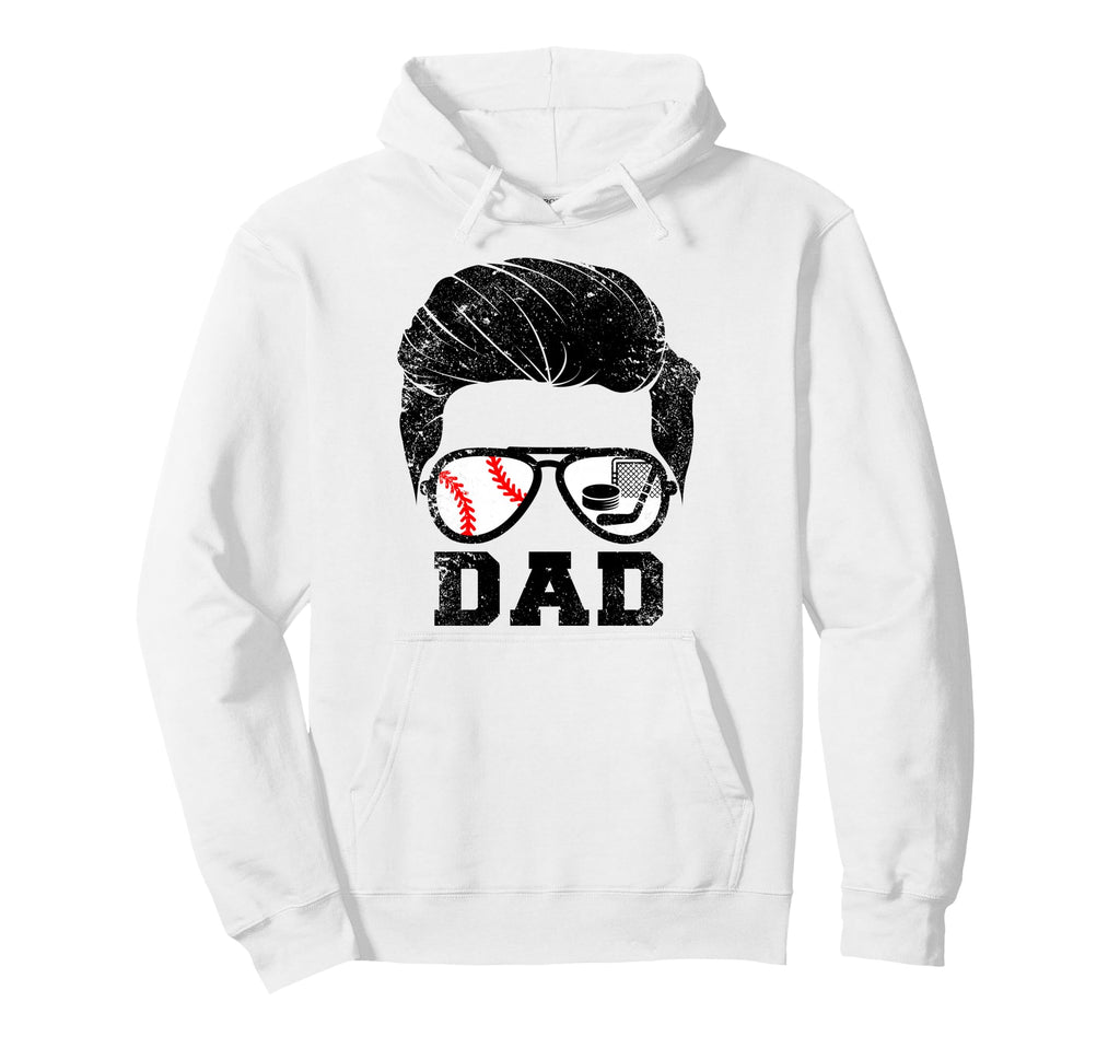 Baseball Softball Dad Funny Baseball Hoodie - Novelty Apparel Men Women - T-Shirt, Sweatshirt, Hoodie
