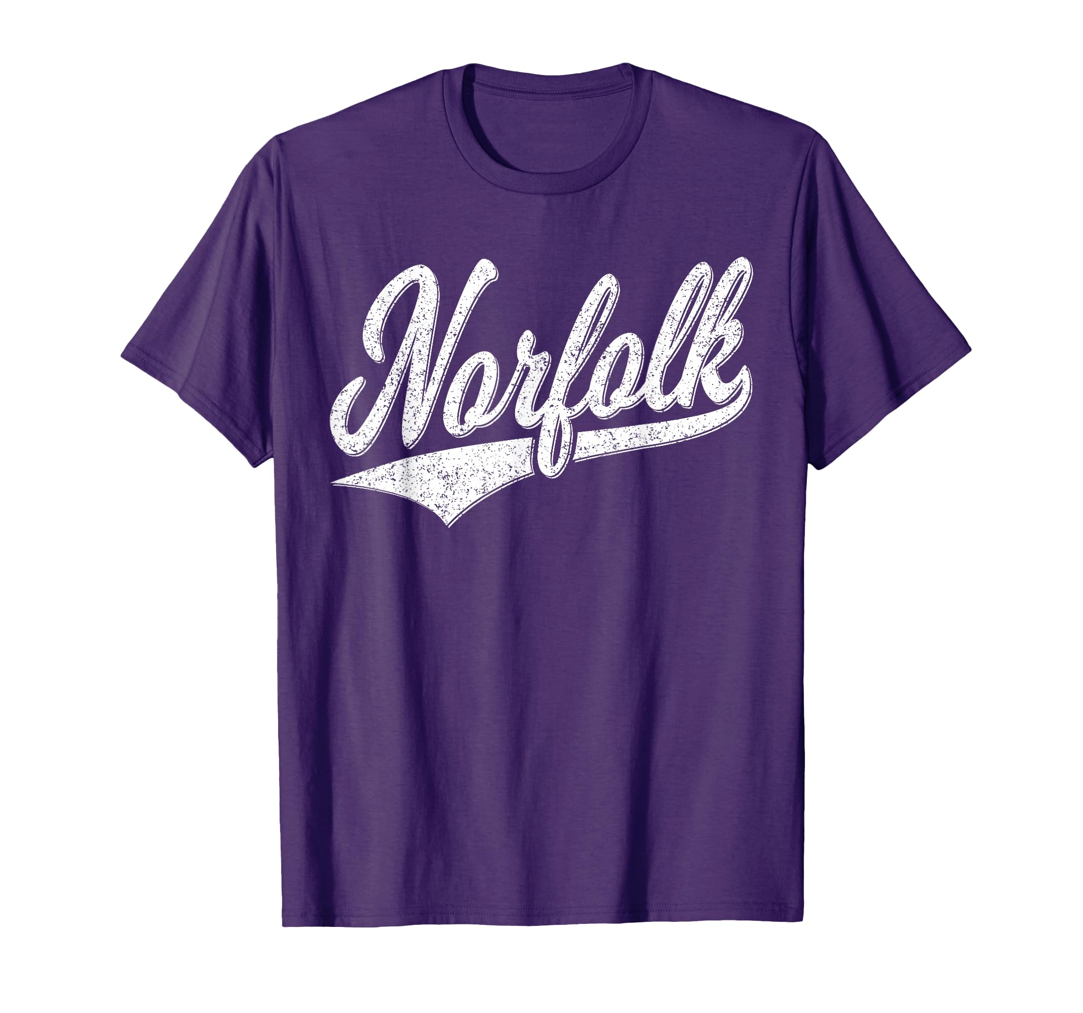 Norfolk Virginia Varsity Script Sports T-Shirt - Trendy Graphic Unisex - T-Shirt, Sweatshirt, Hoodie