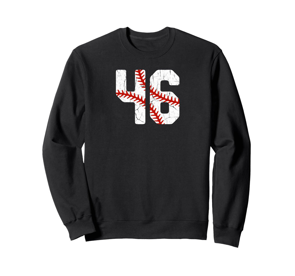Baseball Player Jersey Number 46 46 Sweatshirt - Trendy Graphic for Adults - T-Shirt, Sweatshirt, Hoodie