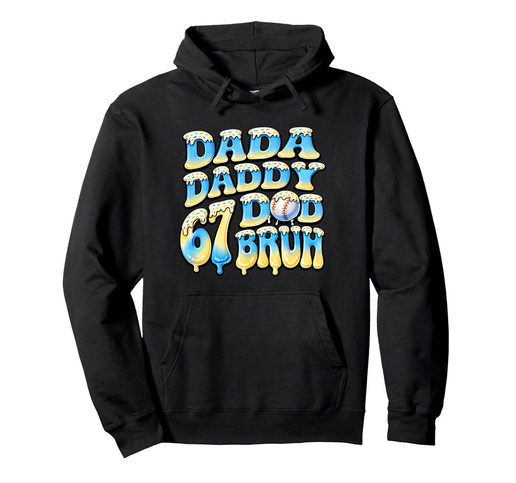Proud Baseball Dads Dada Daddy Dad Hoodie - Streetwear Style Men Women - T-Shirt, Sweatshirt, Hoodie