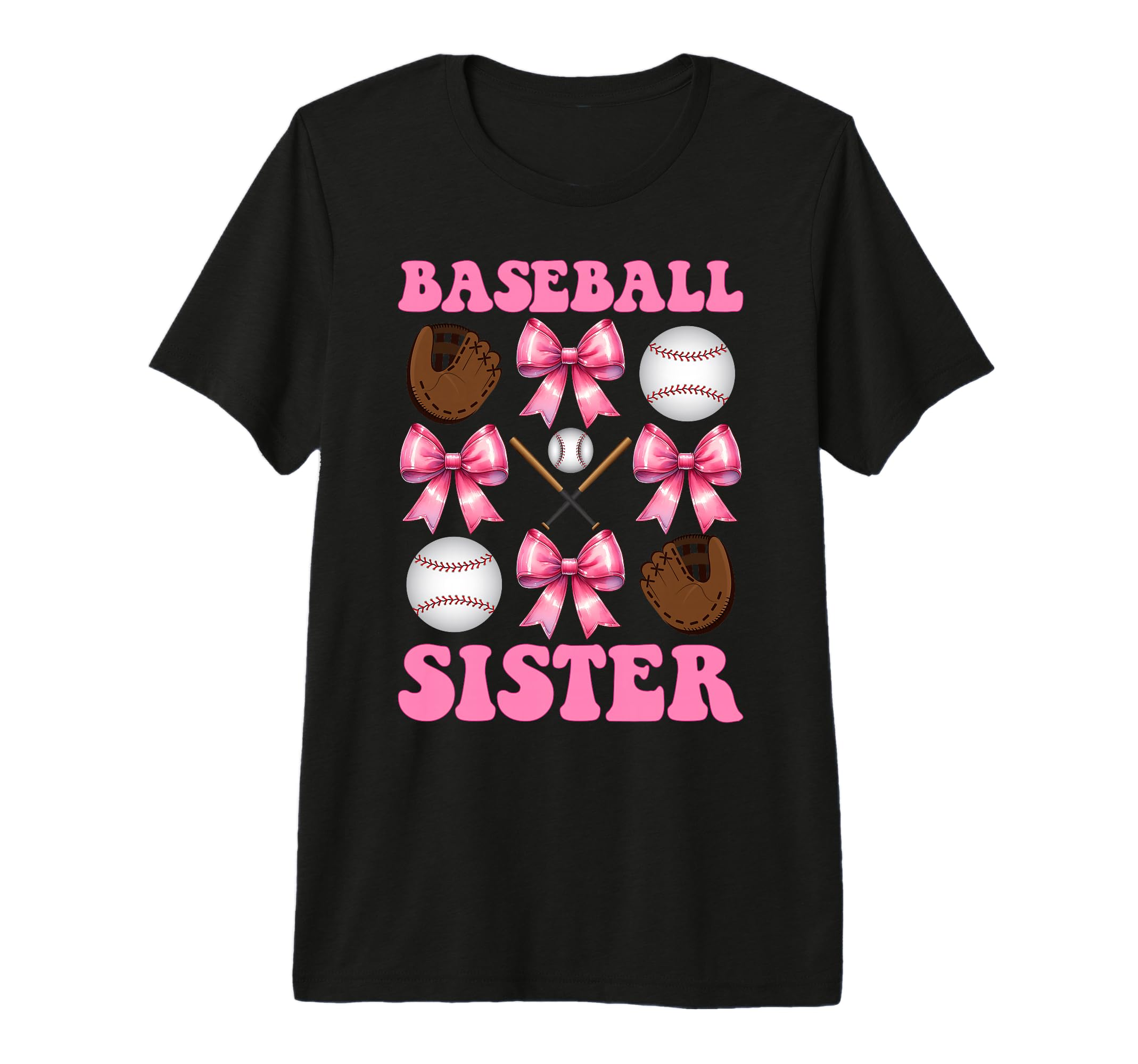 Baseball Sister Baseball Mom Mothers Day T-Shirt - Custom Art Print Unisex - T-Shirt, Sweatshirt, Hoodie