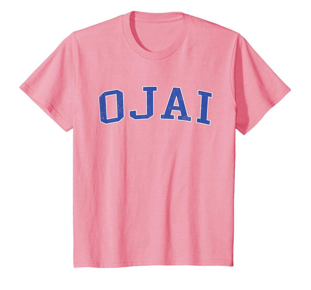 Ojai Ca Distressed Blue Varsity T-Shirt - Streetwear Style Men Women - T-Shirt, Sweatshirt, Hoodie
