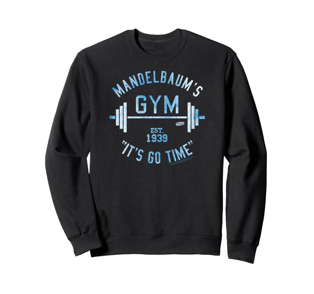 Seinfeld Mandelbaums Gym Distressed Sweatshirt - Minimalist Print Unisex - T-Shirt, Sweatshirt, Hoodie
