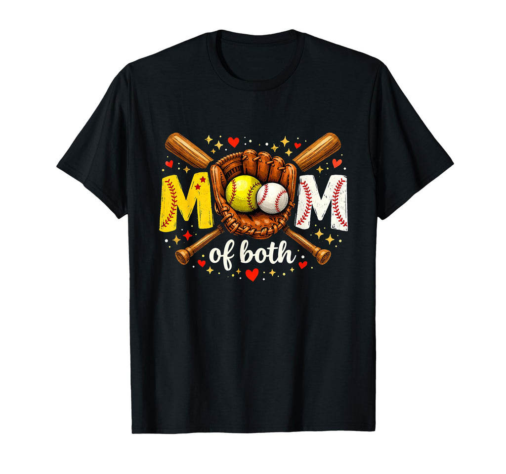 Mama Both Baseball Softball Mom T-Shirt - Unique Graphic for Adults - T-Shirt, Sweatshirt, Hoodie