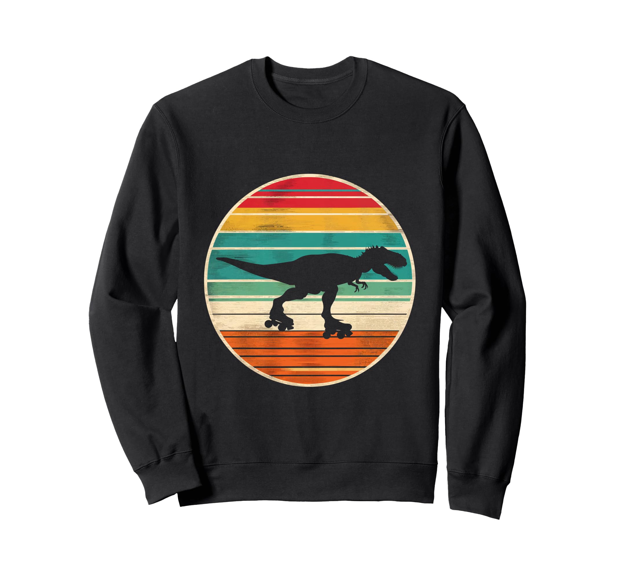 Tyrannosaurus Roller Dinosaur Skate Sweatshirt - Novelty Apparel Men Women - T-Shirt, Sweatshirt, Hoodie