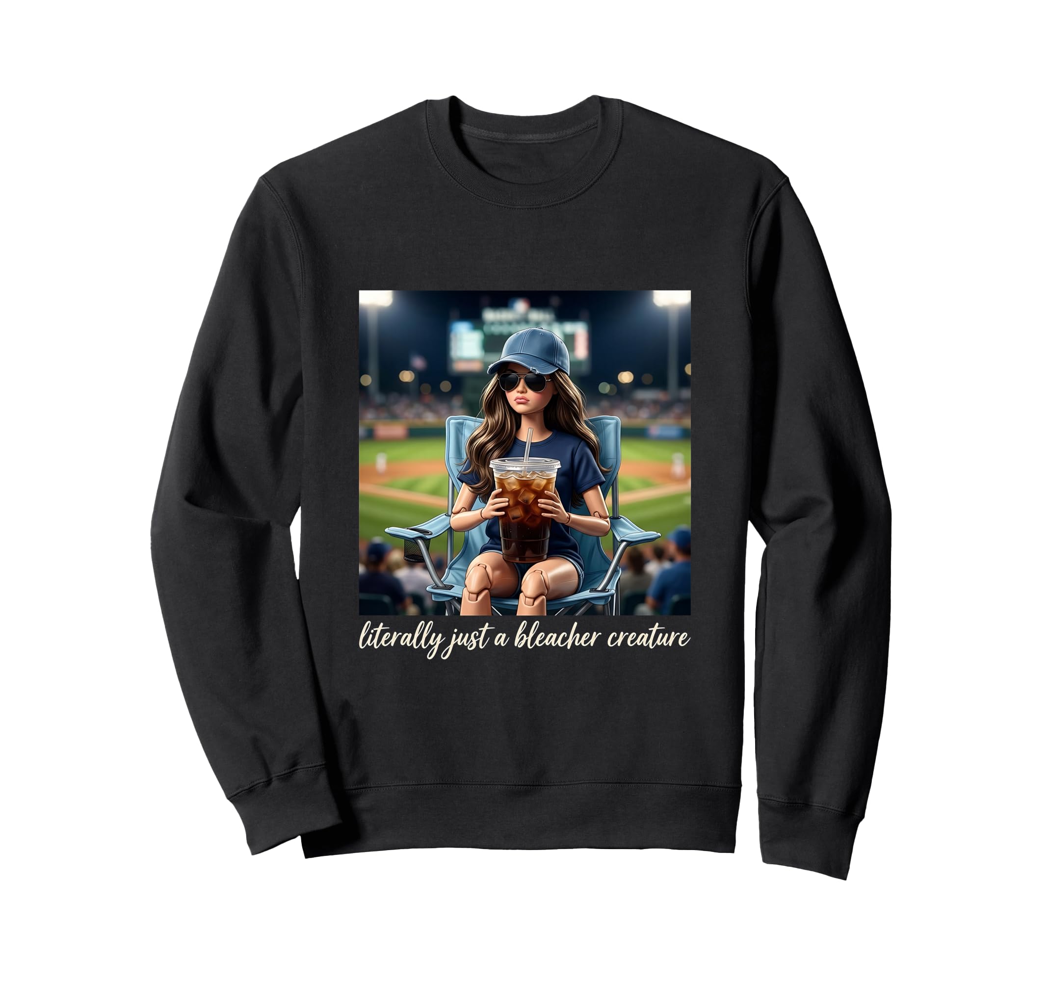 Funny Bleacher Creature Baseball Mom Sweatshirt - Minimalist Print Unisex - T-Shirt, Sweatshirt, Hoodie