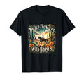 Wild Flowers Cowgirls Riding Horses T-Shirt - Graphic Print Men Women - T-Shirt, Sweatshirt, Hoodie