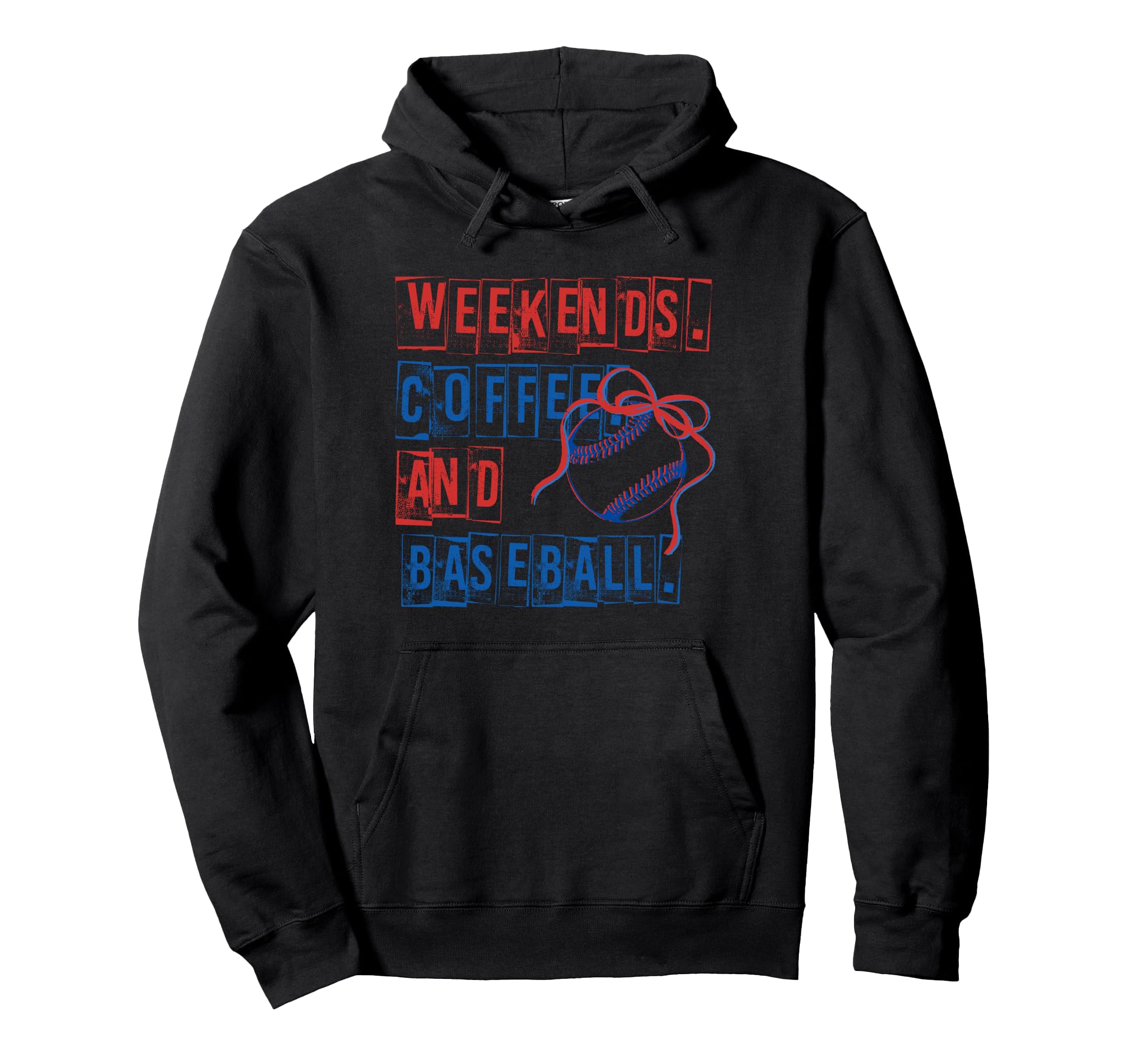 Weekends Coffee And Baseball Mom Hoodie - Custom Art Print for Adults - T-Shirt, Sweatshirt, Hoodie